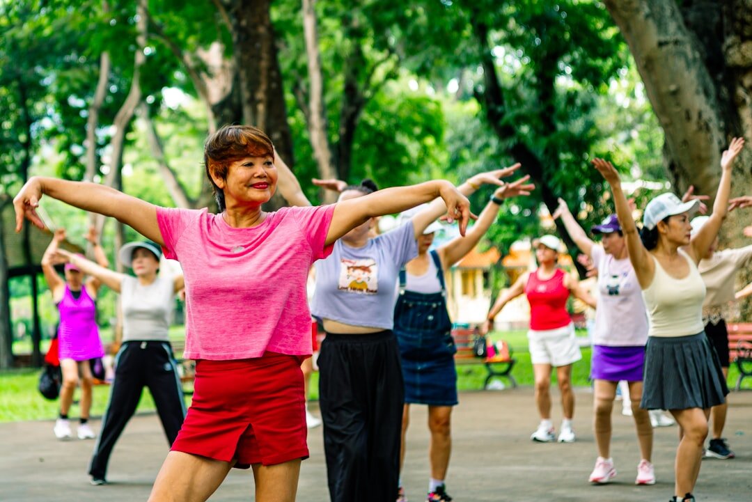 elderly yoga class