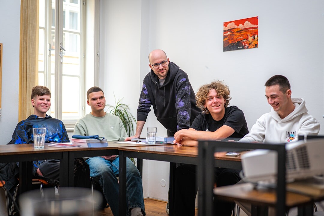 group of seniors in class